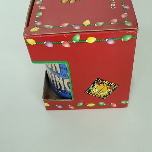 Garfield Collectible Coffee Mug Cup Seasons Greetings Xmas Ornament Set 1996 - Picture 8 of 8